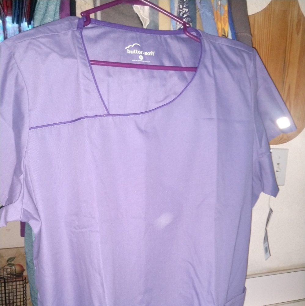 Butter Soft Scrub Top